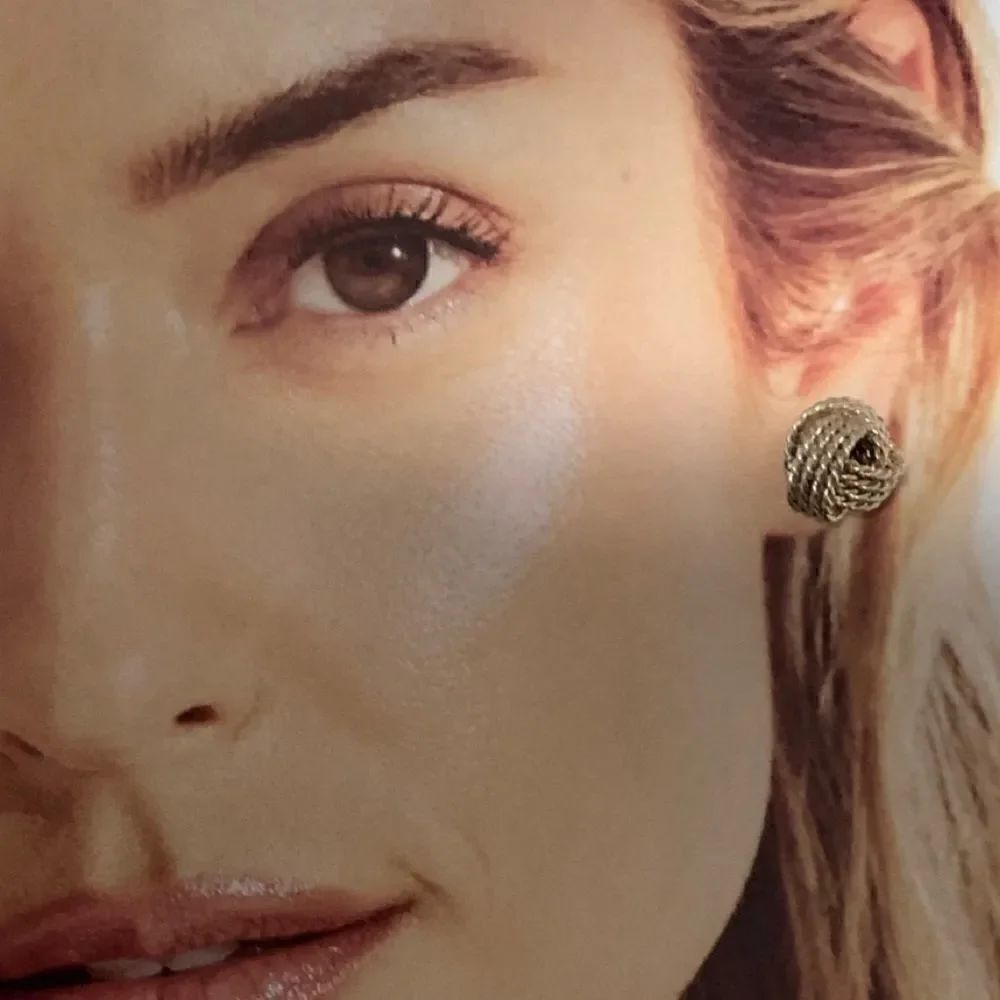 Sterling Silver Braided Knot Stud Earrings